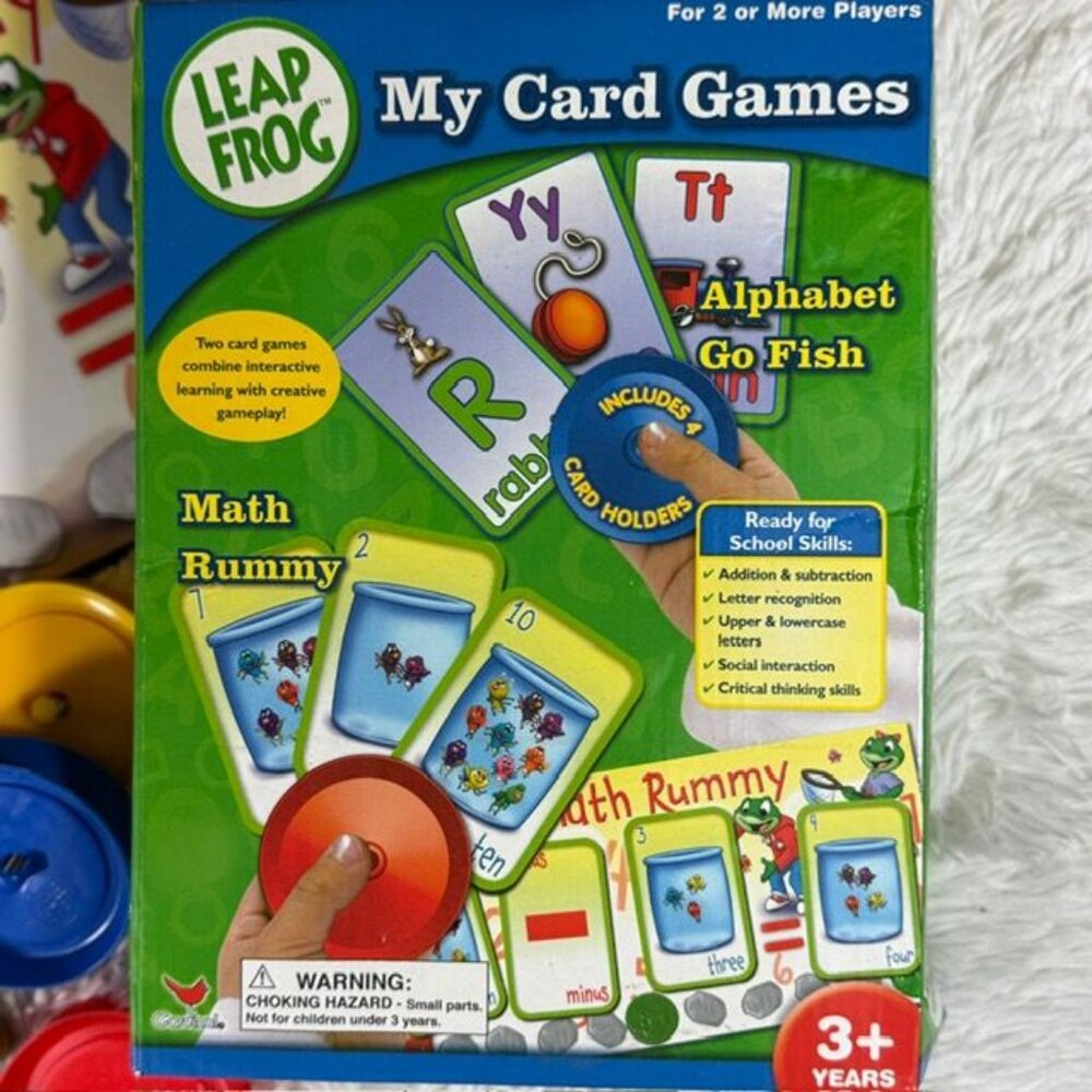 LeapFrog My Card Games Alphabet Go Fish + Math Rummy - Picture 2 of 16
